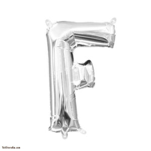 Helium Balloon Letter F