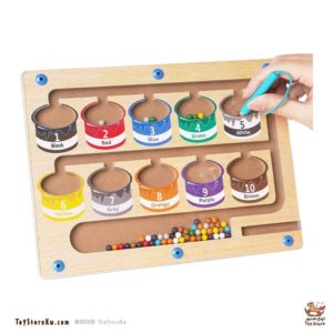 سبورة كرات المغناطيس الخشبية