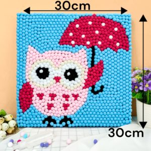 لوحة القطن شكل البومة