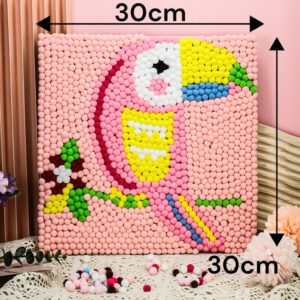 لوحة القطن شكل ببغاء