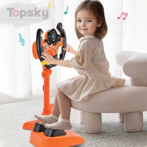 عجلة قيادة مع فرامل