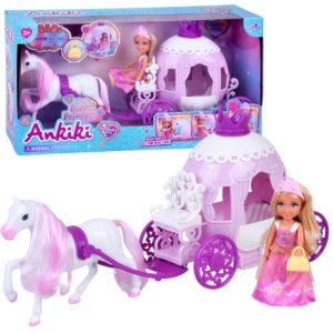 دمية الاميرة مع العربة والحصان